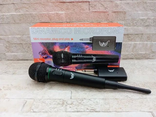 Microfone Altomex Sem Fio Até 30m Som Palestra e Karaokê