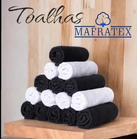 Kit 30 Toalha Rosto Branca Grossa Salão Beleza Barbearia