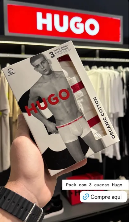 Cuecas Hugo Boss - Pack com 3