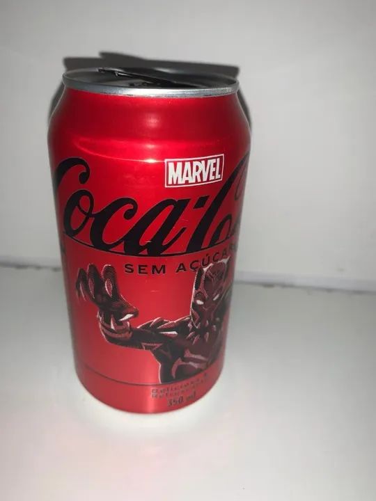 Lata: Coleção Marvel Coca Cola Pantera Negra - Higienizada - Foto 5