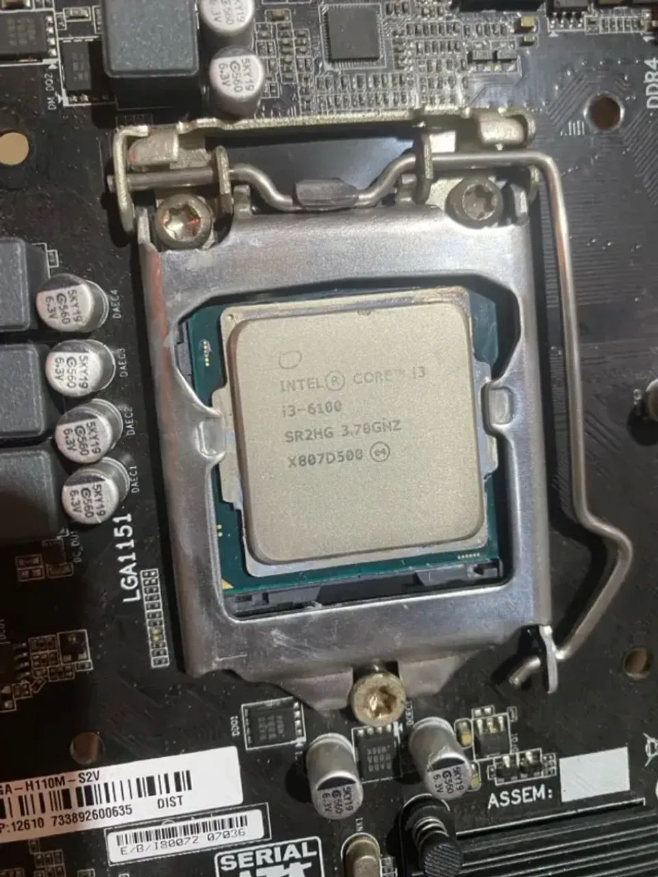 Placa Mãe GIGABYTE LGA 1151 H110M-S2V DDR4, Processador i3 6100 - Foto 2