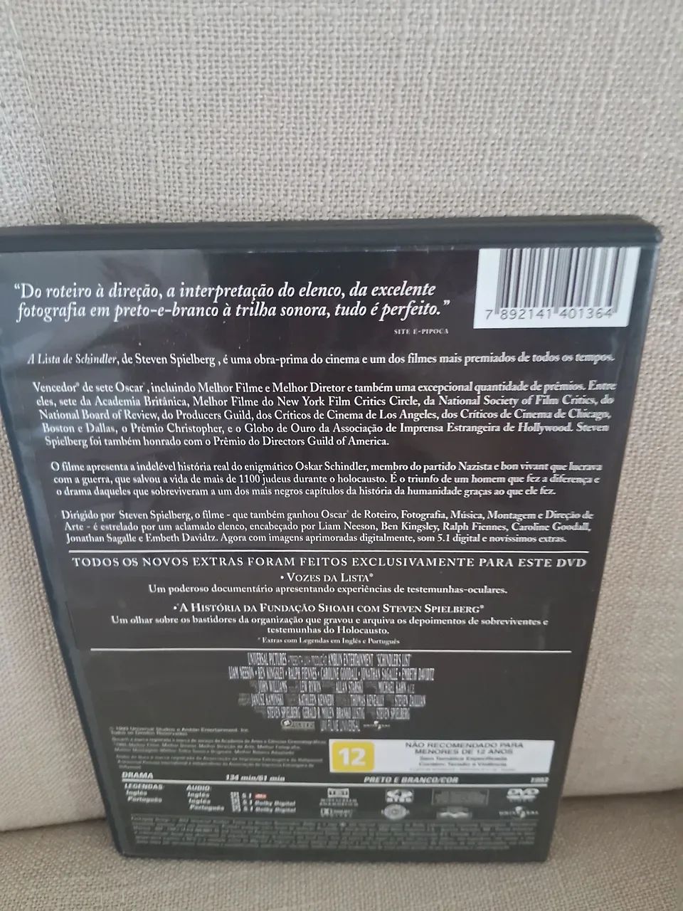 Dvd A LISTA DE SCHINDLER - Foto 2