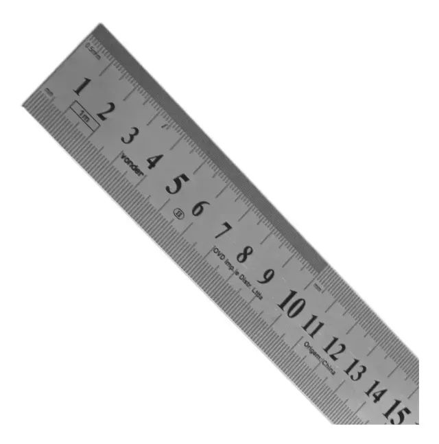 Régua em aço inox escala métrica 1000mm - Foto 2