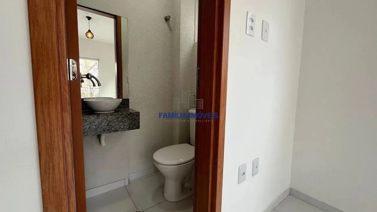 Sobrado novo à venda Santos Marapé 2 suítes quintal churrasqueira - Foto 5