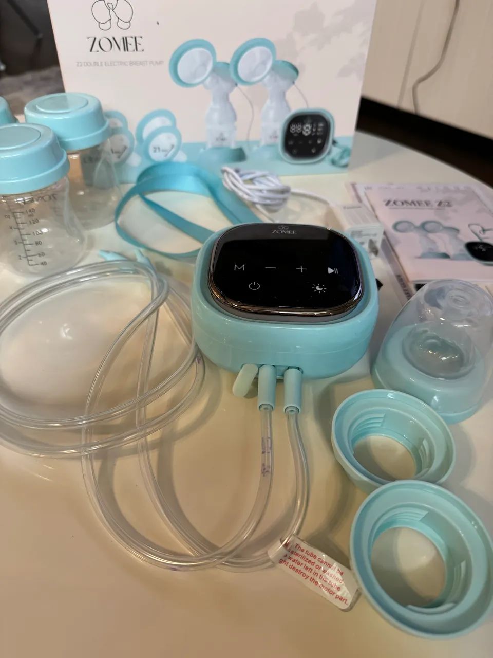 1 bomba elétrica extratora de leite materno importada da marca Zomee - Foto 4