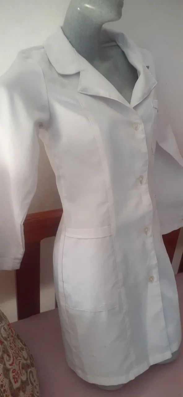 Jaleco branco tam P, por 39.99 - Foto 3