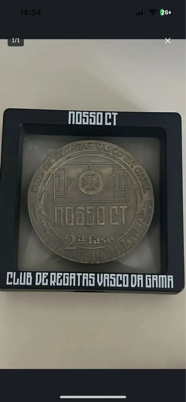 Medalha Vasco nosso ct exclusiva 