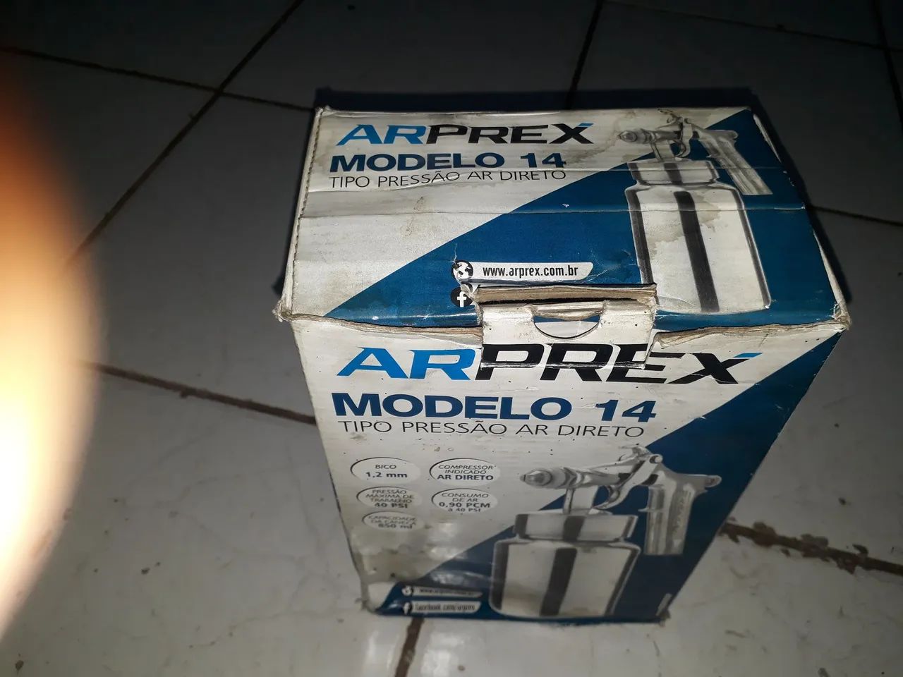 Pistola  de aluminio de pintura ar direto  Arprex - Foto 2