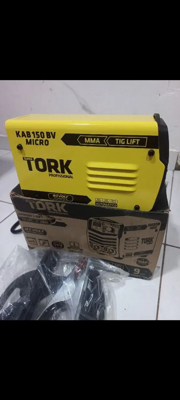 Solda Tork KAB 150 BV Micro MMA TIG Lift Bivolt