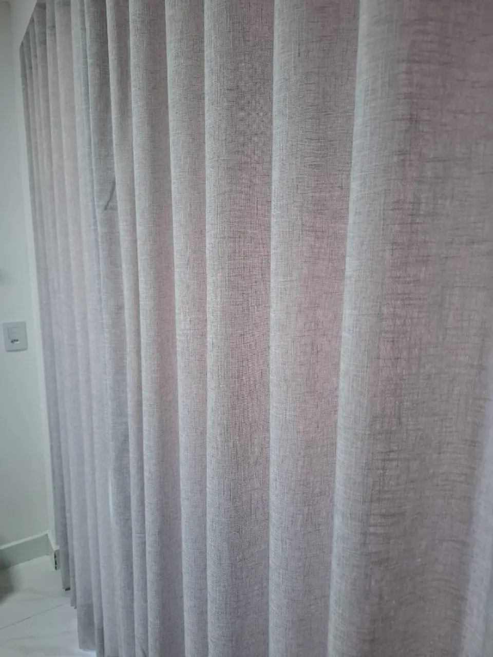 Cortina de linho Premium Gross na Cor Cinza Completa ate 10x no Cartão - Foto 4