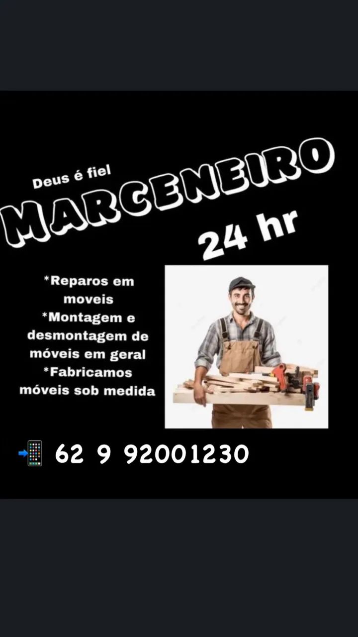 Marceneiro/Montador - disponível 