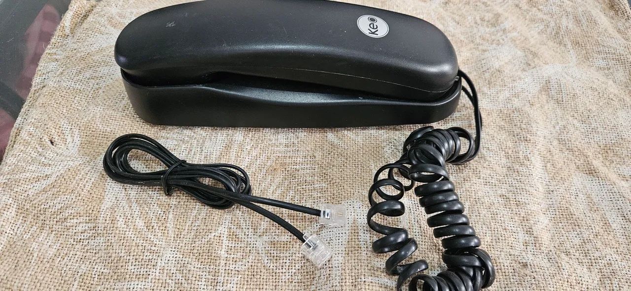 Telefone Fixo Preto KEO