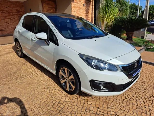 Segundo Dono Peugeot 308 THP 1.6 Turbo Automático 2017 branco perolizado