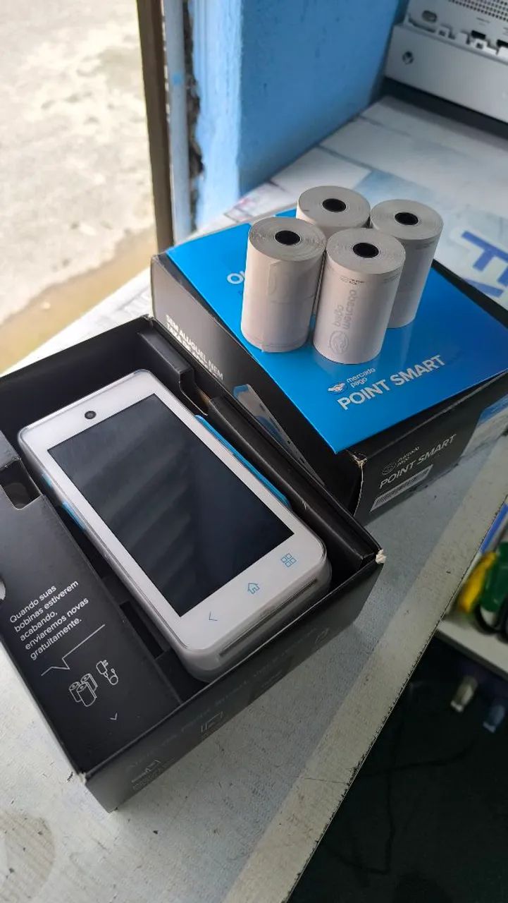 Point Smart 2 maquininha semi nova na caixa com bobinas perfeito estado