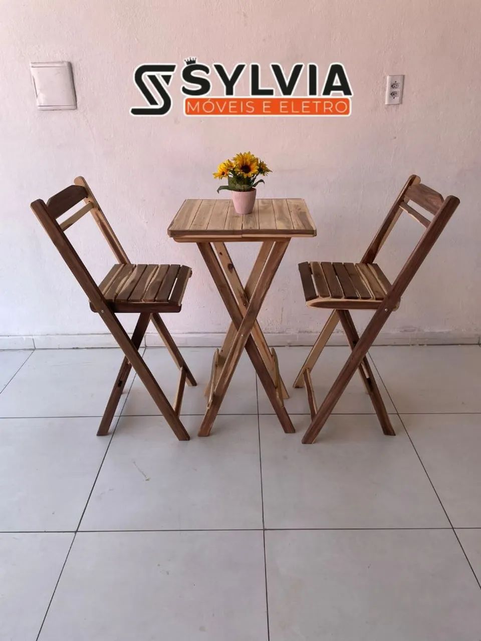 Conjunto dobrável bistro cru - Foto 4