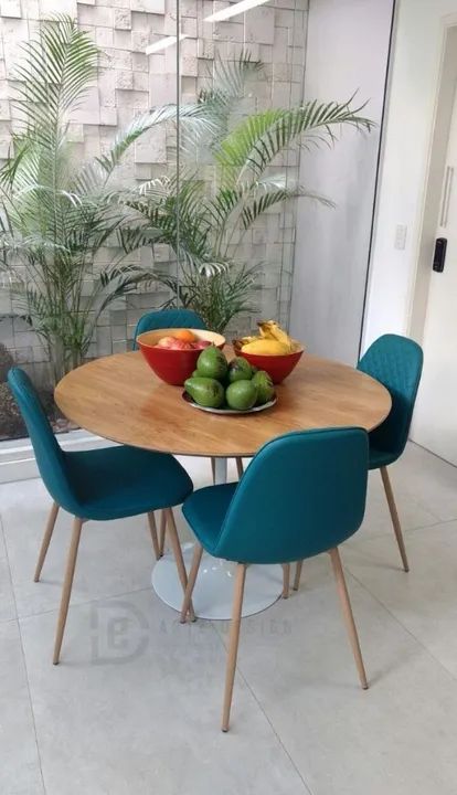 Mesa saarinen madeira freijó  - Foto 5