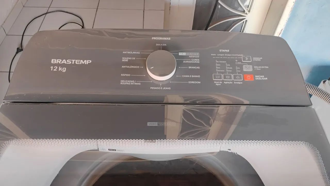 Lavadora Brastemp 12kg cesto inox 