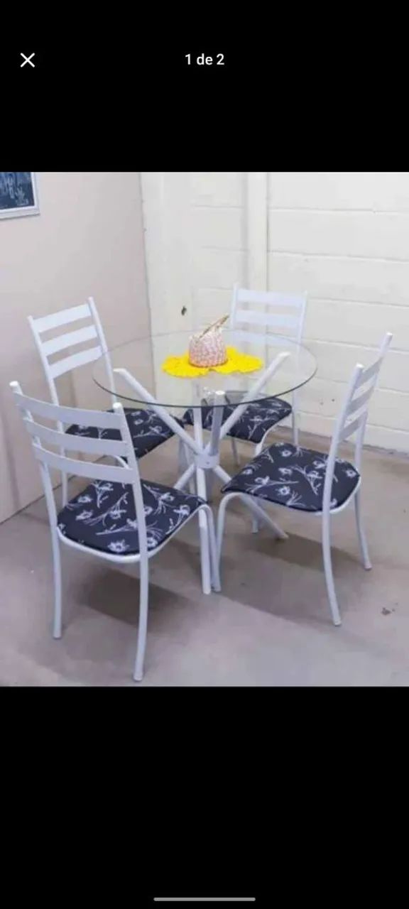 Mesa 4 cadeiras 
