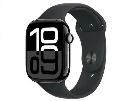 Apple Watch Series 10 GPS – Glossy Black Aluminum Case – 46 mm