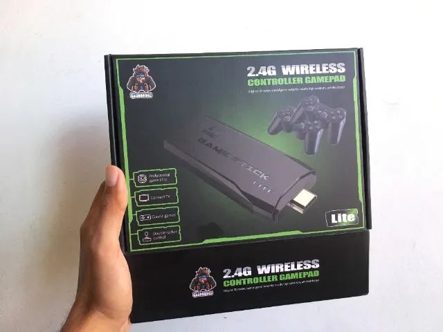 Video Game Stick 20mil 2 Controles Sem Fio Cons0le Portatil - Foto 2