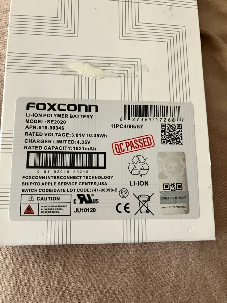 Bateria iPhone SE 2020 2022 original
