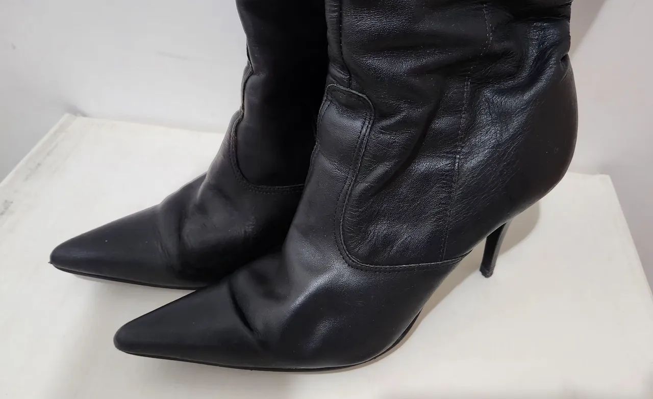 Bota Preta cano longo n. 39<br> - Foto 4