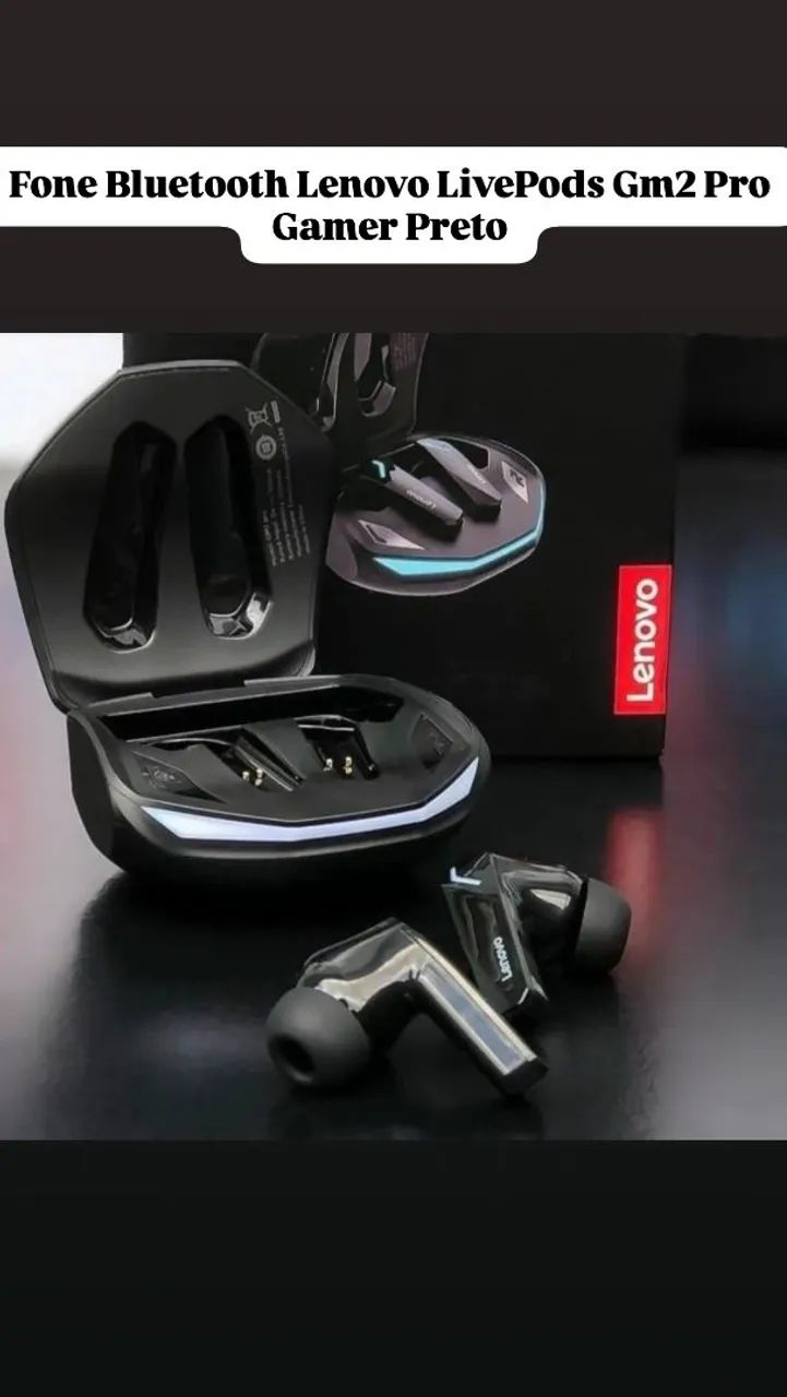 Fones de Ouvido Lenovo ThinkPlus TWS GM2 PRO - Foto 3
