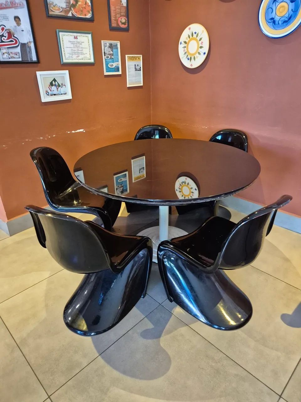 Mesa redonda grande linda64311798070786121