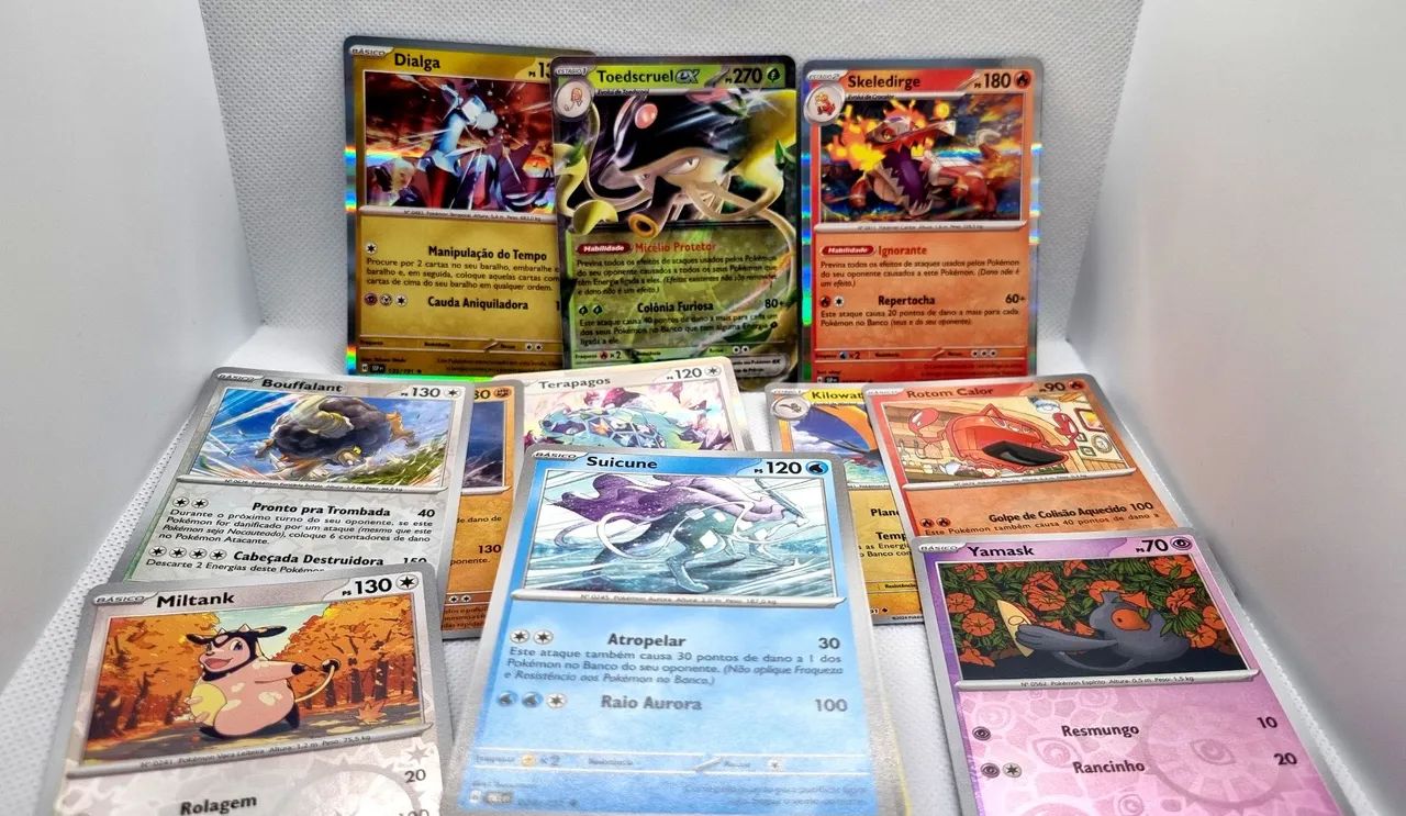 [100 cartas] - Lote cartas Pokémon com brilhantes garantidas!