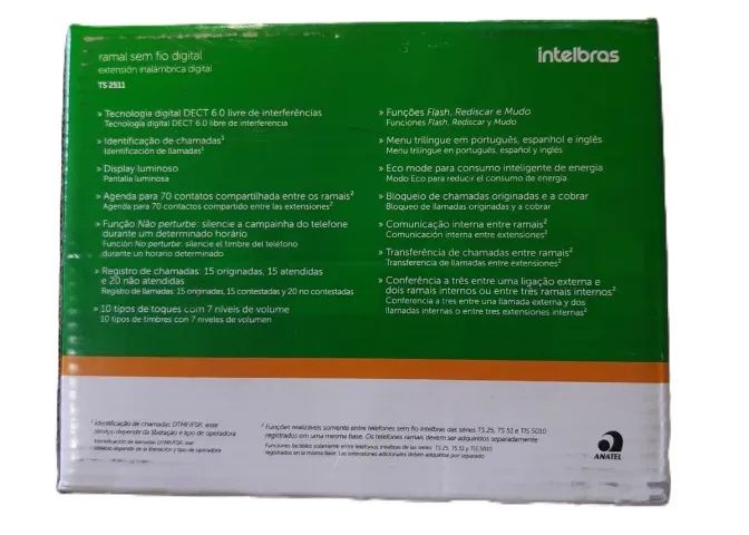 Telefone S/Fio Ramal Intelbras - Foto 5