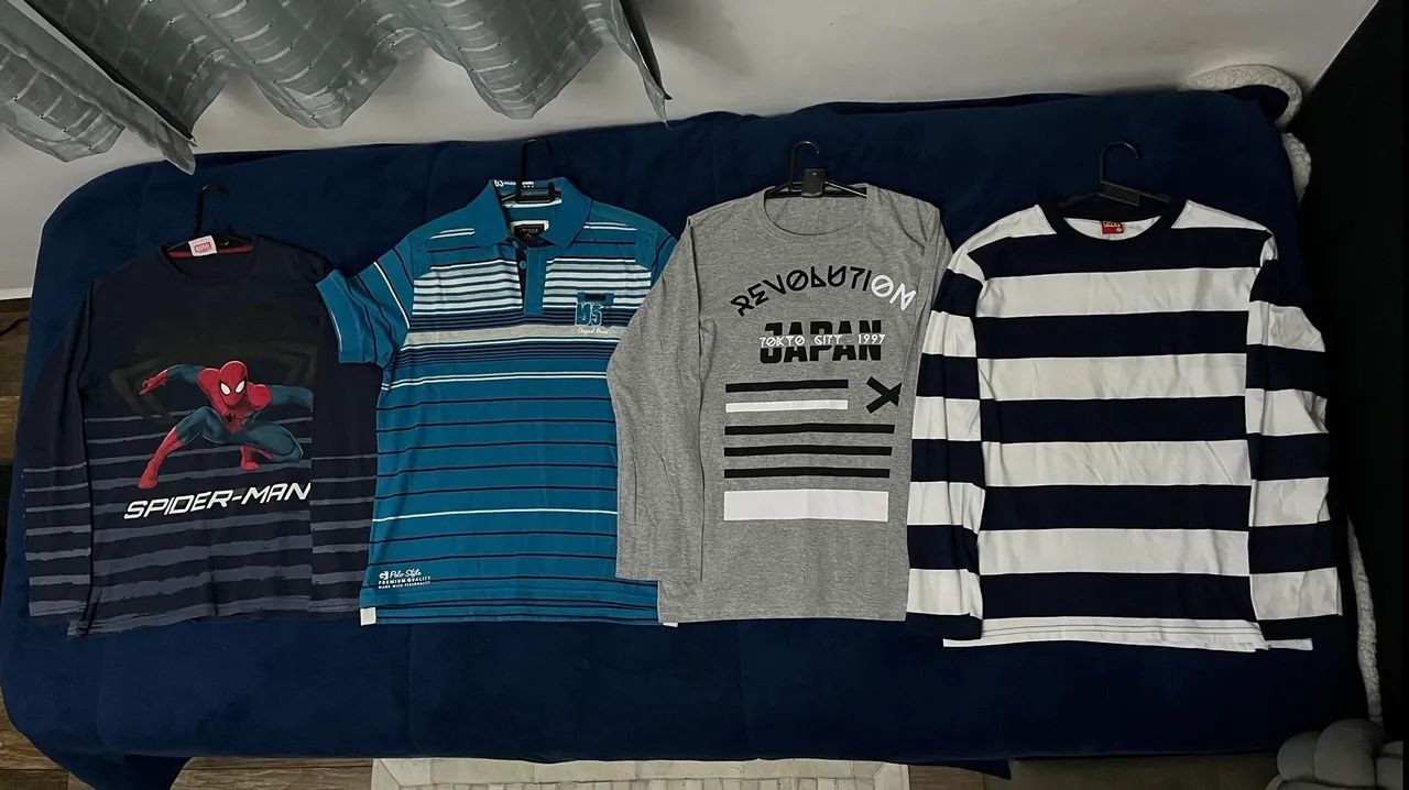 Combo 4 Camisetas Infantis Masculinas