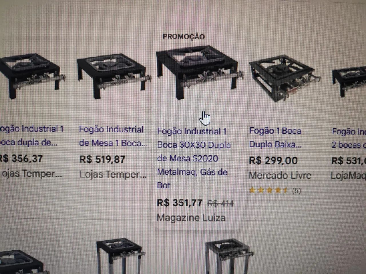 Fogão Industrial a gás botijão metalmaq dupla chama - Foto 5