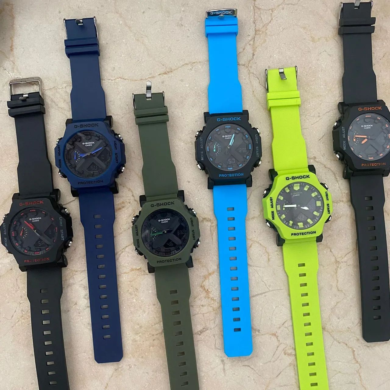 Relógio G-Shock GA2300 Azul - com preto blackfriday - Acessórios