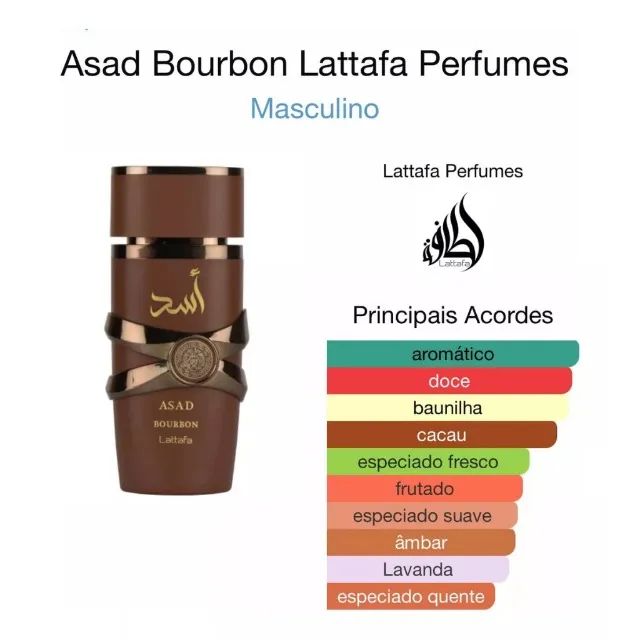 Perfume Lattafa Asad Bourbon de Eau de Parfum 100ml - Foto 4