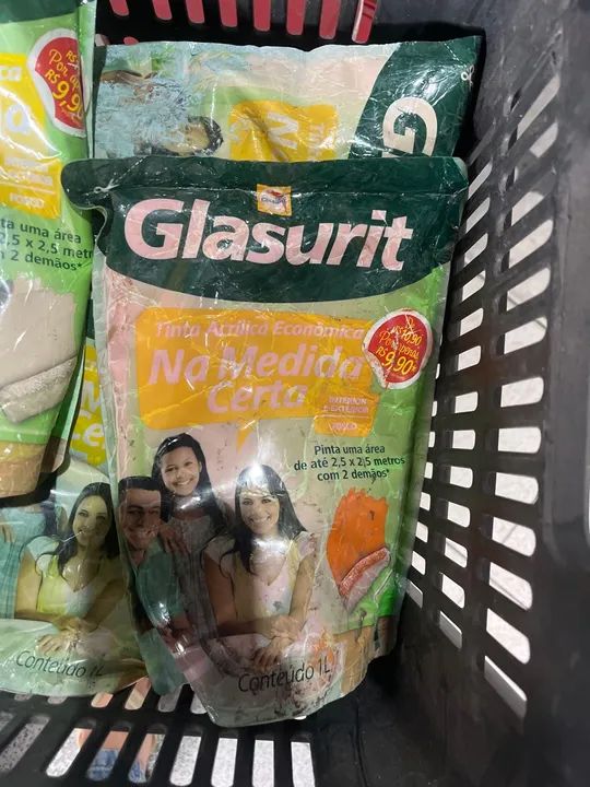 03 unidades Tinta Acrílica Econômica 1lt - Foto 3