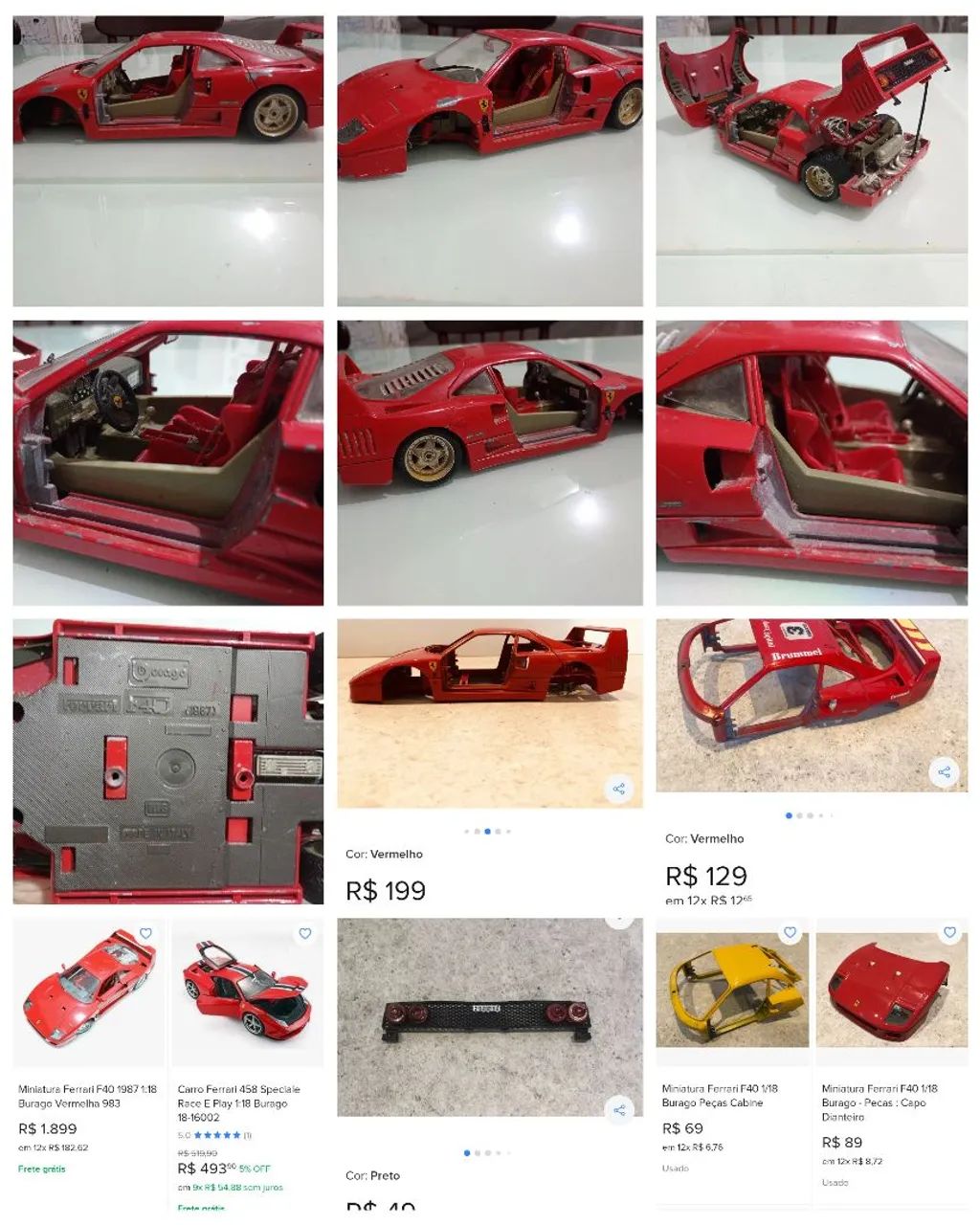 Coleção/Lote miniaturas Escala 1/24 e 1/18(para restauro) - Foto 4