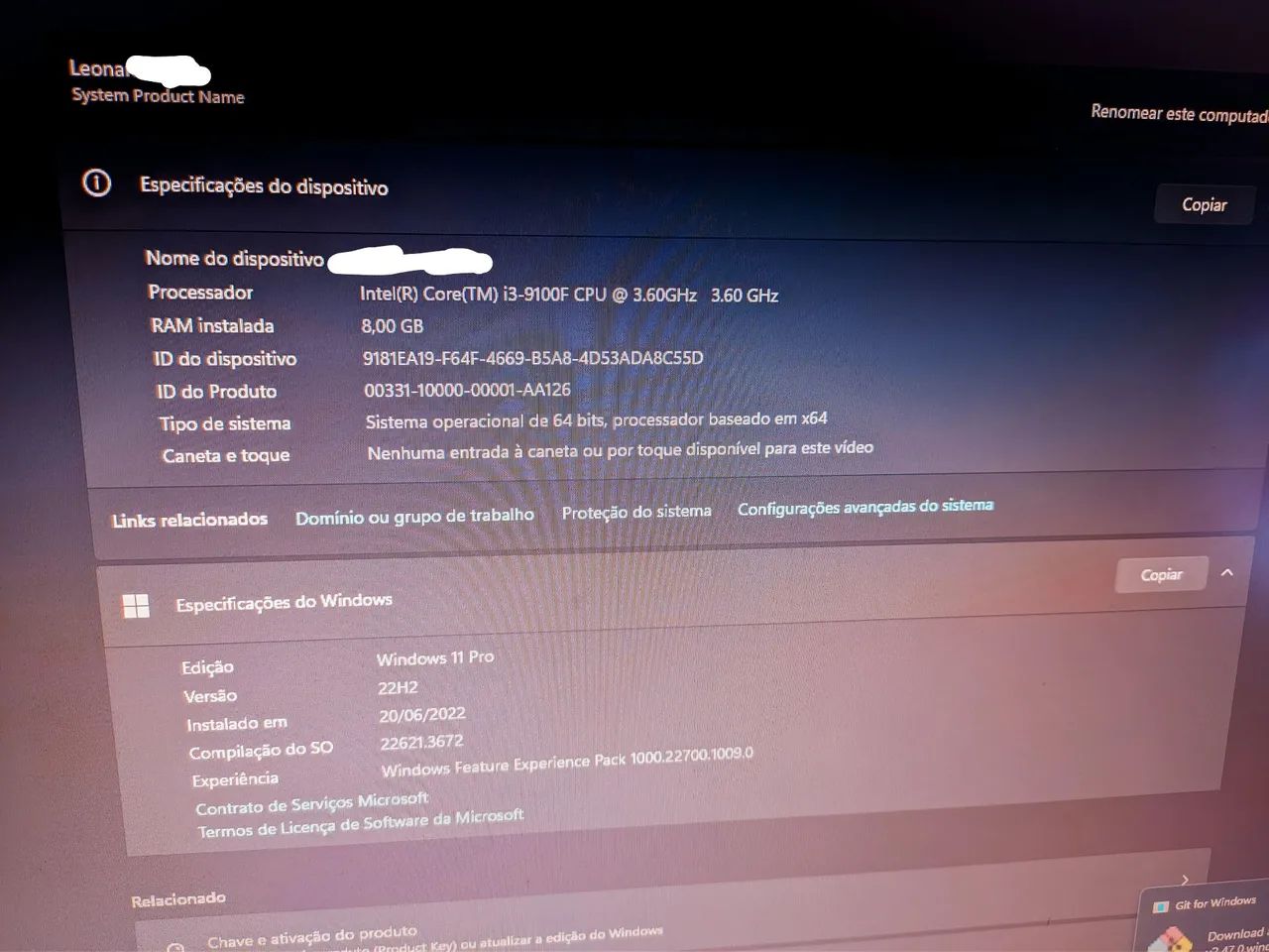 PC i3 9geracao 8gb - Foto 3