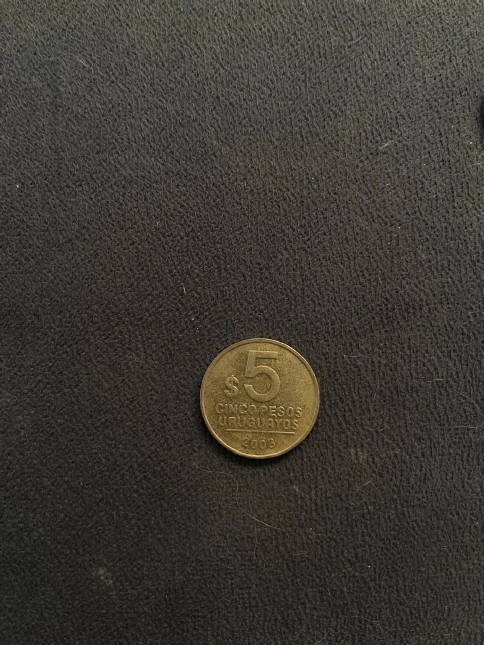 Moeda de 5 Pesos Uruguaios - Ano 2008