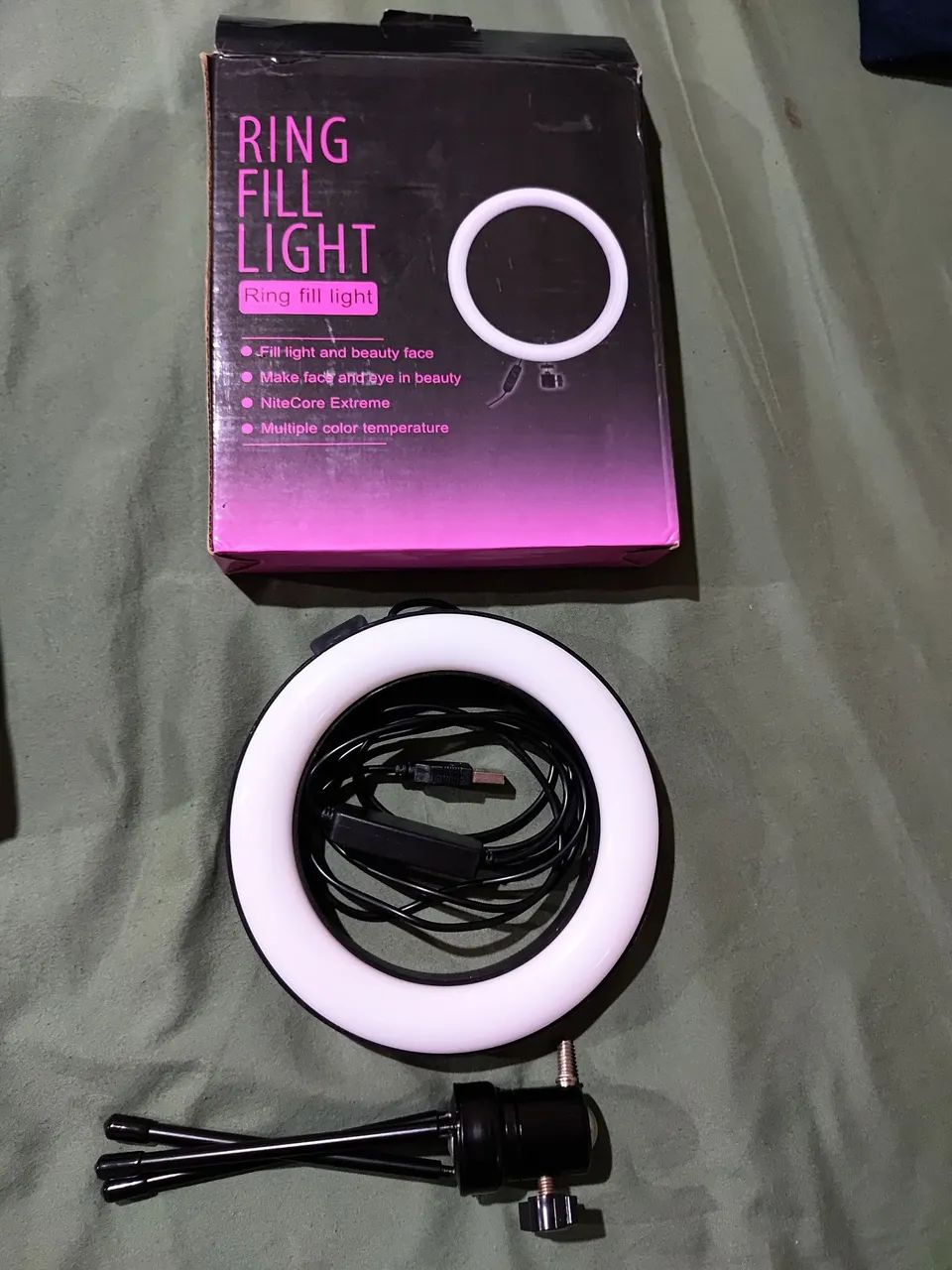 microfone e ringue filme light - Foto 4