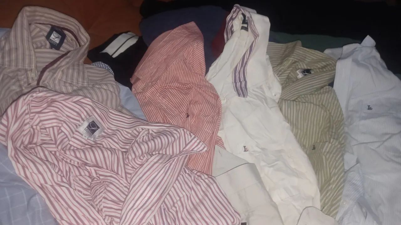Camisas social  manga comprida - Estampa listrada - Foto 4