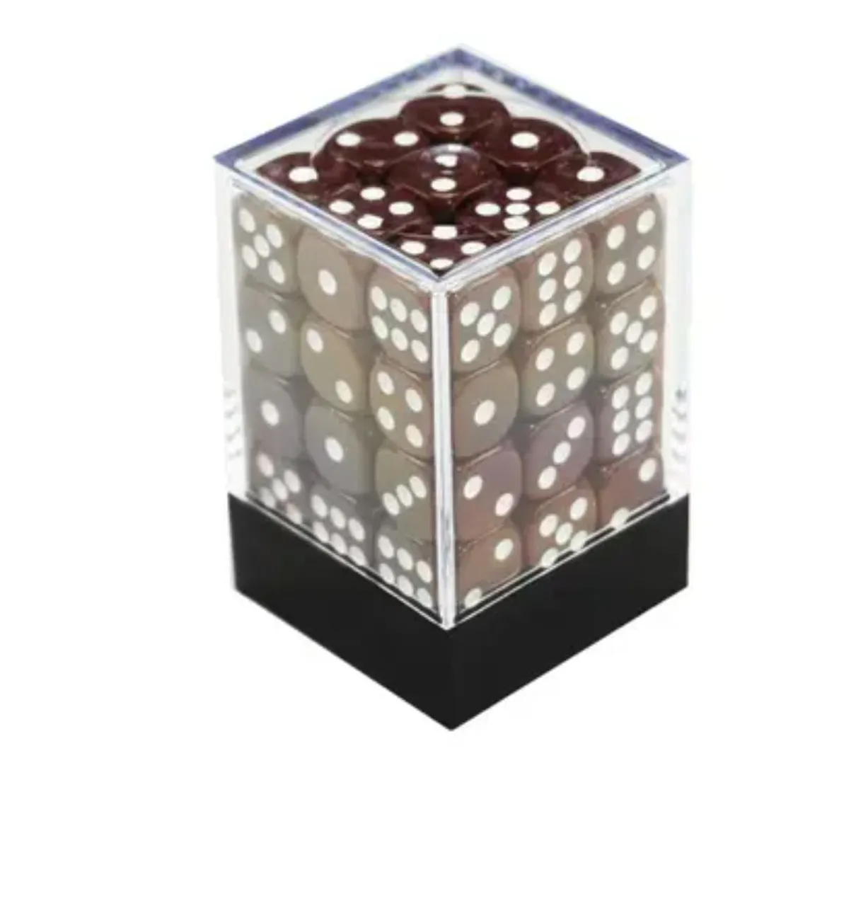 Jogo de Dados em Cubo Transparente