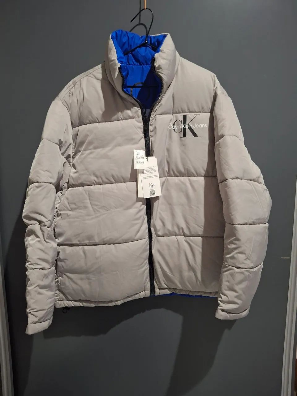 Jaqueta Calvin Klein dupla face 