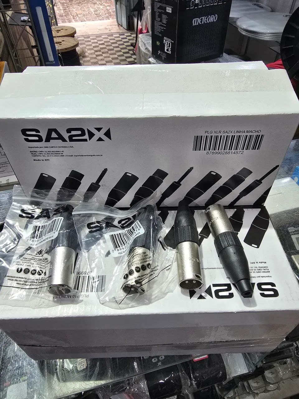Conectores XLR canon  santo Angelo SA2X Macho ou femea para Áudio Profissional - Foto 2
