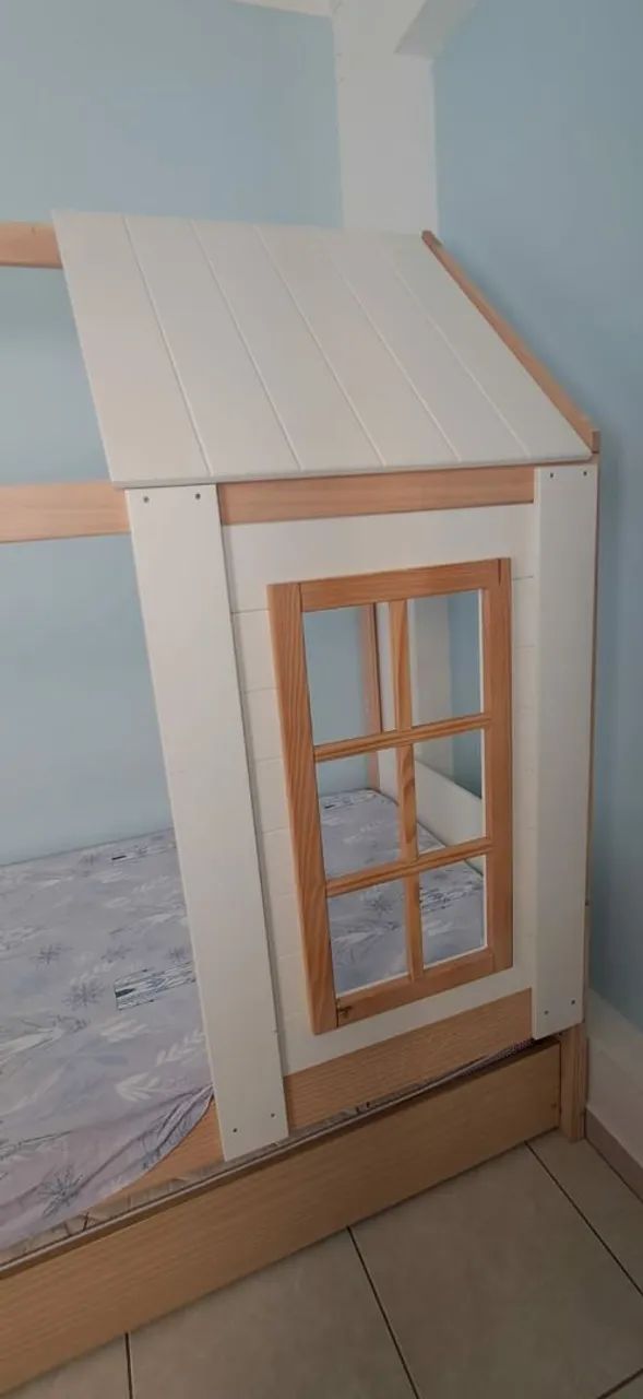 Cama casinha com cama auxiliar64673481670147121