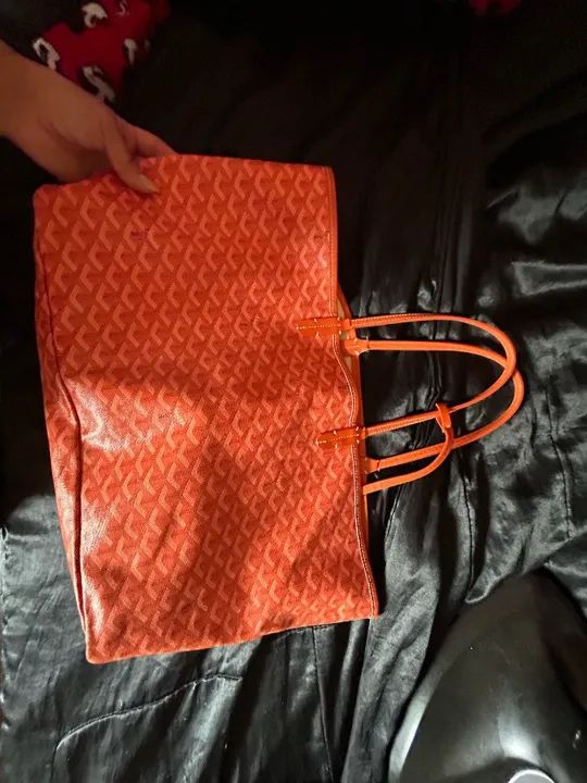 Bolsa 1 linha Goyard laranja grande ! Otimo estado ! - Foto 2