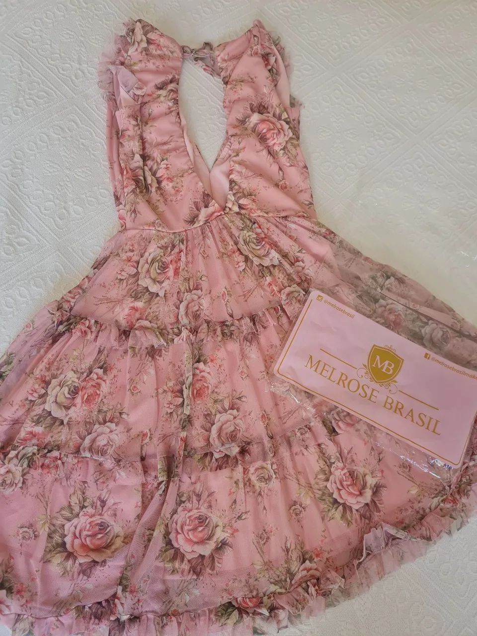 Vestido rosa de tule - Foto 4