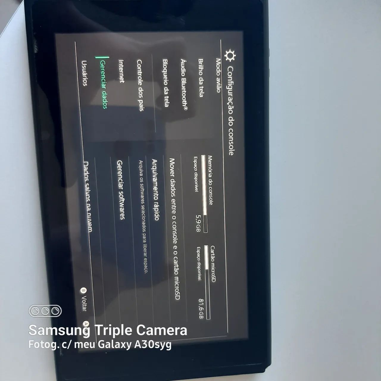 Nintendo switch v2 com vários jogos micro sd 128 GB - Foto 5