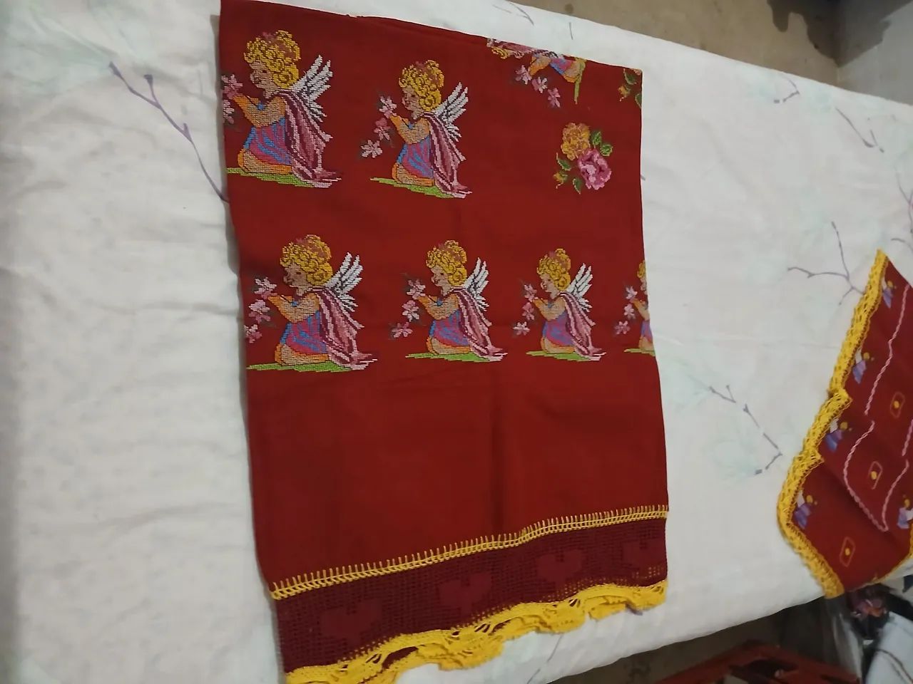 Toalha de banquete ponto cruz  - Foto 4