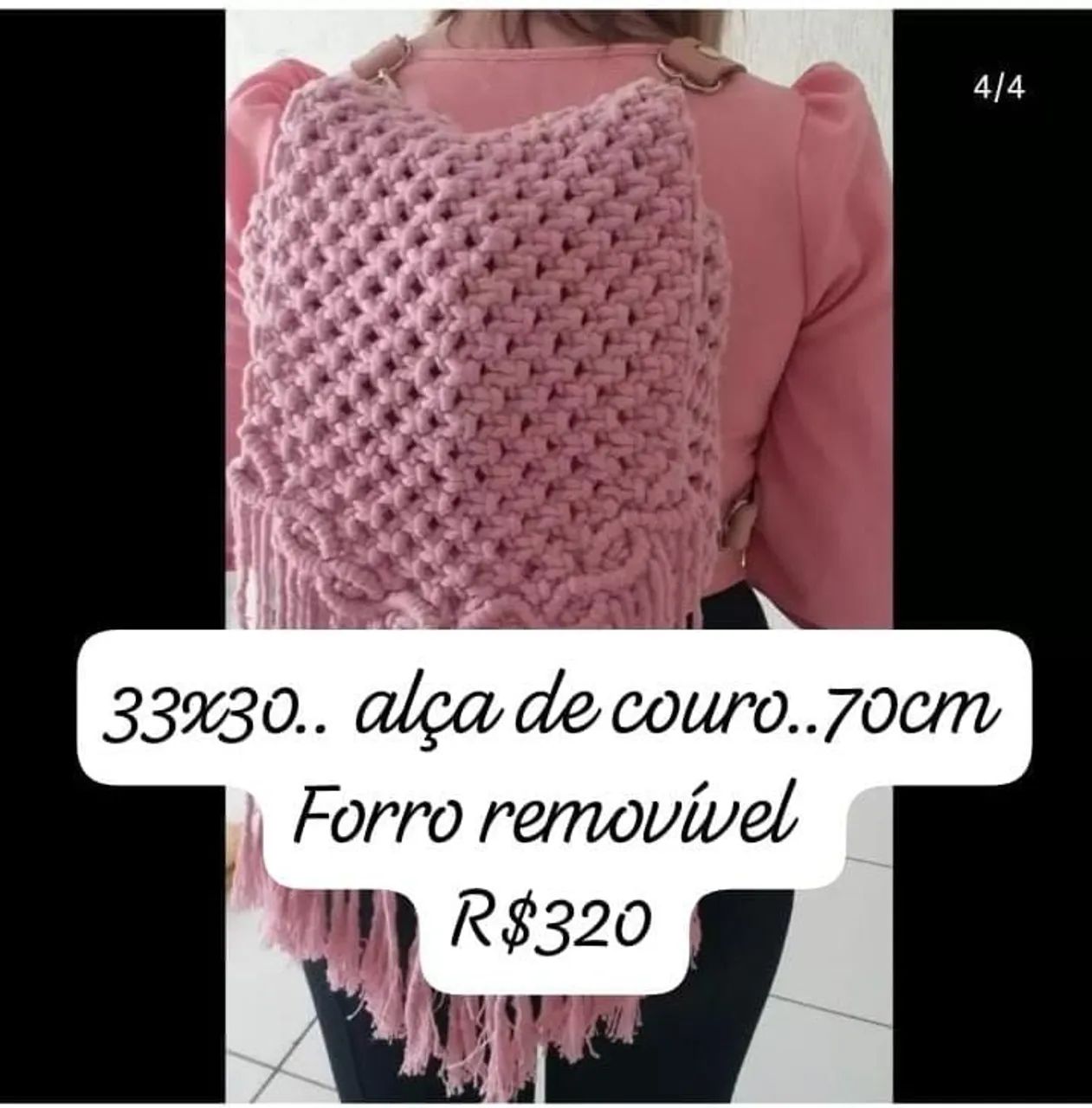 Linda mochila em macramê  - Foto 2