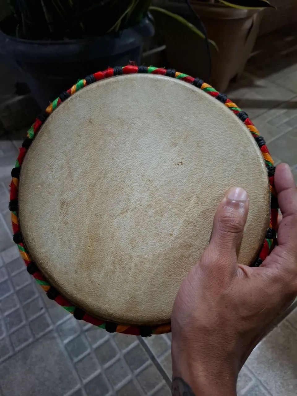 Djembe africano (seminovo) - Foto 4